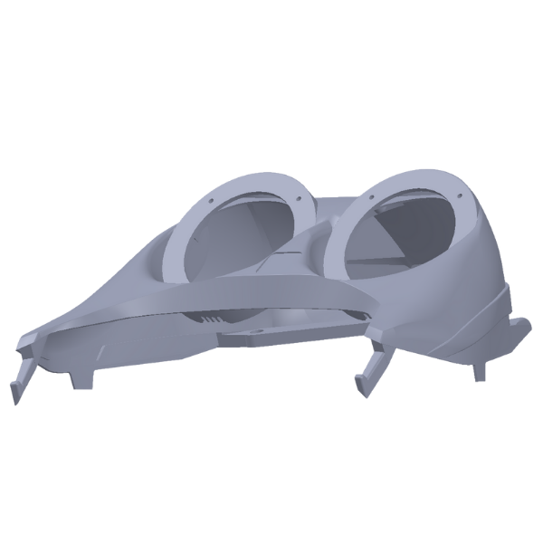 Twin headlight pods v2 · DfAM iteration