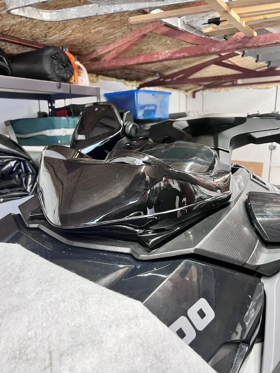 Jetski Life case study · black glossy 3D-printed jetski console part