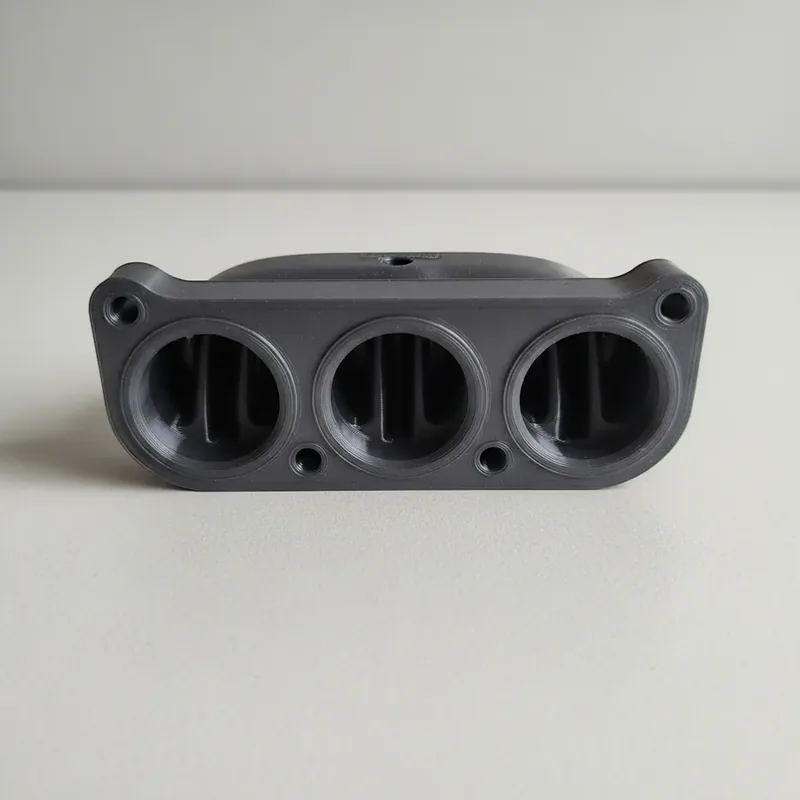 3D-printed turbine impeller showing sealed internal flow channels and conformal cooling geometry