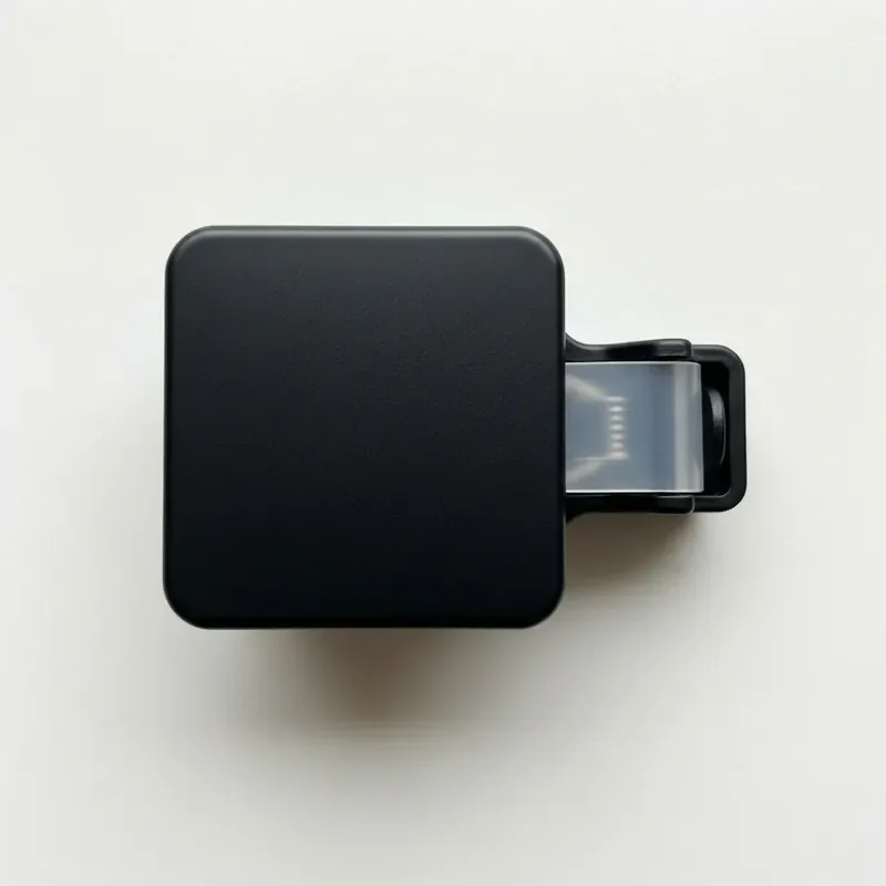 3D-printed mounting bracket with one-piece living-hinge flexure detail